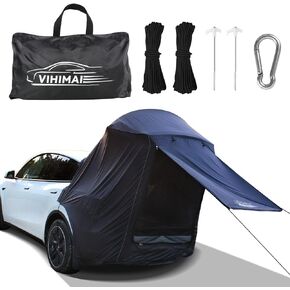 Tesla Model Y Camping Tent Tailgate Sunshade Tent Anti-Tear & Waterproof Tesla Outdoor Travel Accessories for Model Y 2023 2022 2021 2020