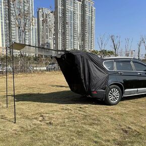 SUV Tailgate Tent with Transparent Roof - MoonShack- Weatherproof Car Camping Tent Made from 3000MM Waterproof Polyester - SUV Tent, Car Tent with Mosquito Net - Car Tents for Camping SUV