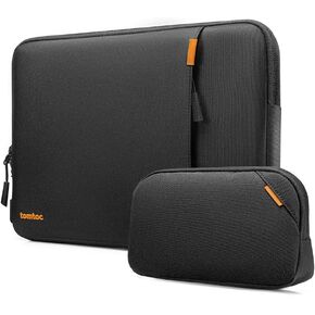 tomtoc 360 Protective Laptop Sleeve Set for 13-inch MacBook Air M3/A3113 2024, M2/A2681 M1/A2337, 13 MacBook Pro M2/A2686 M1/A2338, Water-Resistant Shockproof MacBook Case Bag with Accessory Pouch