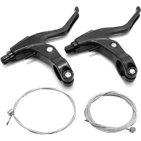 2Pcs 0.87 inches Handlebar Bicycle Brake Lever, Universal Aluminum Alloy Bicycle Brake Handle,Anti-Skid Mountain Bike Handlebar Brake Lever for MTB, BMX, Road Bicycle, Folding