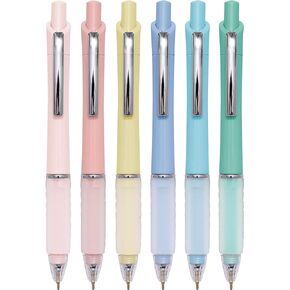 Ball Point Pen Black Ink Ballpoint Pens with Super Soft Grip Medium Point 1.0mm Office Pens (6 pack)