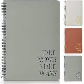 Simplified Daily Planner And Notebook With Hourly Schedule - Aesthetic Spiral To do List Notepad to Easily Organize Your Work Tasks And Appointments - The Perfect Office Supplies For Women