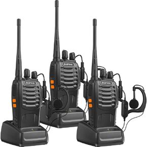 BAOFENG Walkie Talkies BF-888S Two Way Radio Long Range Rechargeable,Portable Radios,Handheld Walkie Talkie for Adults with Flashlight Li-ion Battery and Charger（10 Pack）