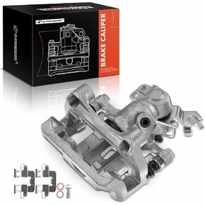 A-Premium Disc Brake Caliper Assembly with Bracket Compatible with Select Ford, Lincoln, Mazda and Mercury Models - Fusion 2006-2012, 6 06-13, Zephyr 2006, MKZ 07-12, Milan 06-11 - Rear Left Driver
