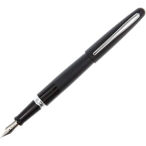 PILOT Metropolitan Collection Fountain Pen, Black Barrel, Classic Design, Fine Nib, Black Ink (91111)