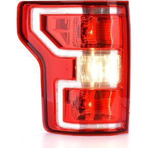 Nakuuly Tail Light Compatible With 2018 2019 2020 Ford F150 F-150 Left Driver Side Taillight Rear Brake Lamp Signal Assembly with Bulb Replace JL3Z13405H