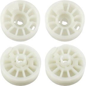 VANJING 4PCS Window Regulator Drum Gear Spool, Window Regulator Sprockets Spools Compatible with 2016-2021 Kia Optima Sportage Hyundai Tucson, Universal for Front Rear Left and Right Windows