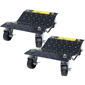 6000lbs Capacity Tire Dolly Car Tire Stakes丨4 Pack丨Black