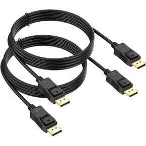 4K DisplayPort Cable 3FT 2-Pack, Display Port to Display Port Cable for Monitor DP to DP Cable Male to Male Adapter