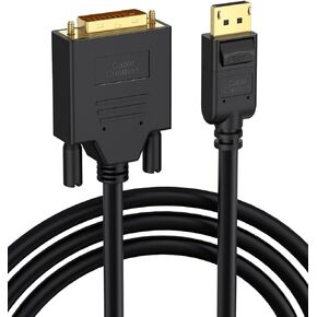 CableCreation Active DisplayPort to DVI Cable, 6FT DP to DVI-I Cord, Eyefinity Support Multi-Screen, Black in Saudi Arabia