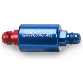 Edelbrock 8130 Blue Anodized Aluminum Fuel Filter