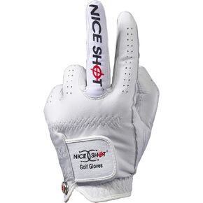 The Bird Men's Golf Glove in Premium White Cabretta Leather