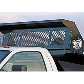 Buyers Products DumperDogg 5531010 Steel Bolt-On Cab Guard, Black