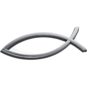 Harbor House Large Silver Christian Fish Auto Emblem