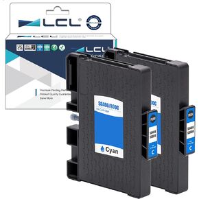 LCL Compatible Sublimation Ink Replacement for Sawgrass Virtuoso SG400 SG800 PRINTAN Dink High Yield SG400NA/EU SG800NA (2-Pack Cyan)