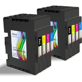 خرطوشة حبر محدثة متوافقة مع طابعة Sawgrass Virtuoso SG500 SG1000، خرطوشة حبر SG500 SG1000 مطورة 3.03 SG500 SG1000 خرطوشة حبر - 2 أسود، 2 سماوي، 2 أرجواني، 2 أصفر - 8 عبوات in Kuwait