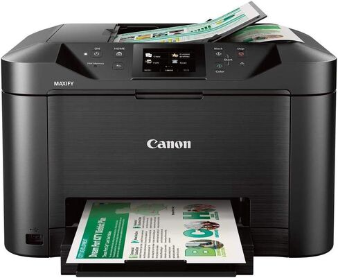 طابعة Canon Office and Business MB5120 الكل في واحد وماسح ضوئي وناسخة وفاكس، مع طباعة متنقلة وطباعة على الوجهين، الموديل: 0960C002 in Saudi Arabia