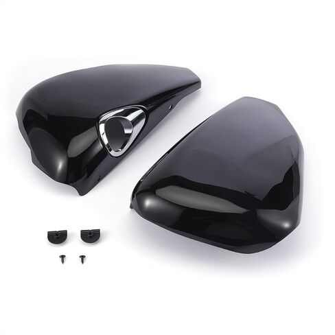 Pair Motorcycle Left Right Battery Side Covers For Harley Sportster XL 883 1200 2014 - ABS Fairing Panel Bright Black in Saudi Arabia