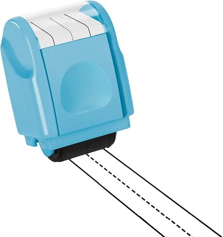 Handwriting Line Stamp Roller YQBOOM Dashed Handwriting Lines Practice Roller Stamp Handwriting Practice Tool for Teachers Parent - Black in Saudi Arabia