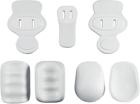 Markwort 7 Piece Youth Slotted Football Pad Set,White in Saudi Arabia