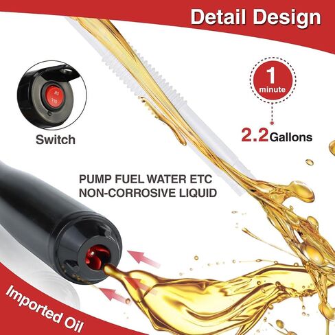 AETLEEMO Portable Power Battery Pump, Water&Fuel Transfer Pump Up to 2.2 GPM, Battery Operated Liquid Transfer Pump for Gasoline Diesel Oil Fish Tank in Saudi Arabia