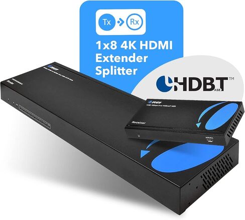 OREI 4K 1x4 HDMI Splitter 1 in 4 Out - Ultra HD @ 30 Hz 1x4 Ver. 1.4 HDCP, Power HDMI Supports 3D Full HD 1080P for Xbox, PS4 PS3 Fire Stick Blu Ray Apple TV HDTV - Adapter Included in Kuwait