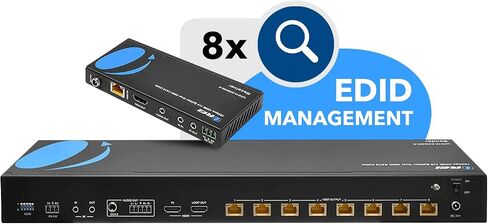 OREI 4K 1x4 HDMI Splitter 1 in 4 Out - Ultra HD @ 30 Hz 1x4 Ver. 1.4 HDCP, Power HDMI Supports 3D Full HD 1080P for Xbox, PS4 PS3 Fire Stick Blu Ray Apple TV HDTV - Adapter Included in Kuwait