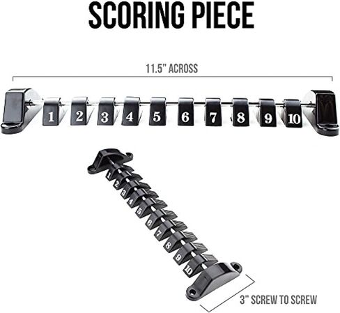 Foosball Score Counter | 11.5" x 3.5" Game Room Standard Soccer Scoreboard Accessory & Universal Score Keeper for Custom Shuffleboard & Air Hockey Table | Easy Install Game Table Replacement Part in Saudi Arabia