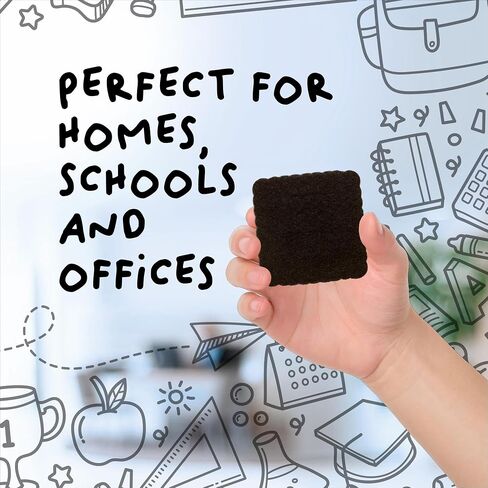 24-Pack of Premium Magnetic Dry Erase Erasers/Dry Erasers - 2" x 2" - Whiteboard Erasers for Classroom, Home and Office in Saudi Arabia