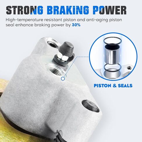 Front Brake Calipers & Pads for Polaris Sportsman 400 500 1993 1994 1995 1996 1997 1998, Magnum 425 1995-1998, Big Boss 350 400 500 93-99, Xplorer 400 500 1910309, 1910310, 1910059-2 Pcs in Saudi Arabia