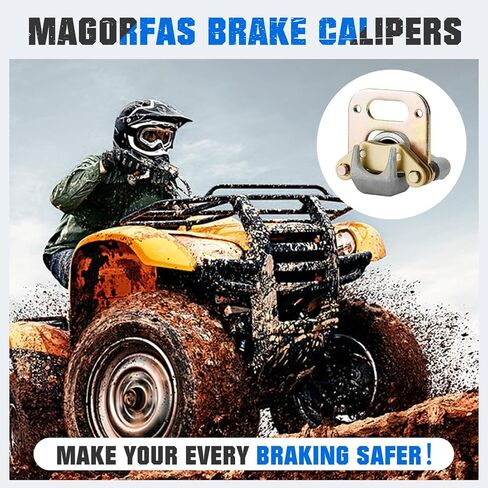 Front Brake Calipers & Pads for Polaris Sportsman 400 500 1993 1994 1995 1996 1997 1998, Magnum 425 1995-1998, Big Boss 350 400 500 93-99, Xplorer 400 500 1910309, 1910310, 1910059-2 Pcs in Saudi Arabia