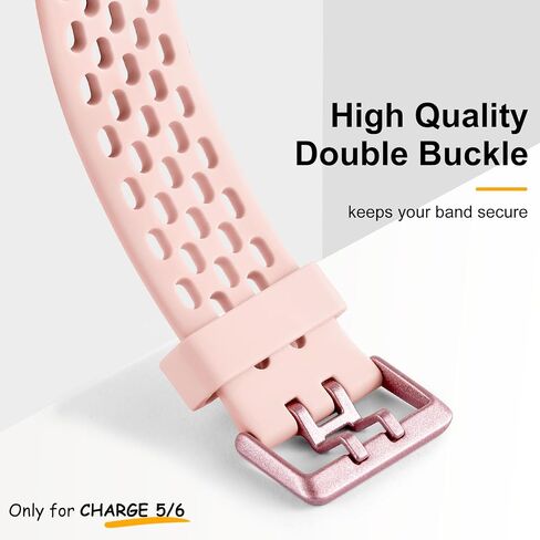 Maledan متوافق مع Fitbit Charge 5 Bands النساء والرجال - حزام رياضي قابل للتنفس، حزام معصم بديل مقاوم للماء ناعم لـ Fitbit Charge 5 متتبع اللياقة البدنية المتقدم، 3 عبوات in Kuwait