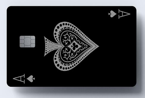Playing Ace Card Sticker | Transportation, Key Card, Debit Card, Credit | Covering & Personalizing Bank Card | No Bubble, Slim, Waterproof Card Cover in Saudi Arabia