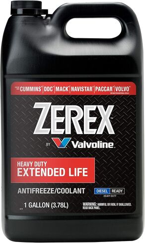 Zerex Extended Life Red Heavy Duty (HD) مركز مانع التجمد/المبرد 1 GA in Kuwait