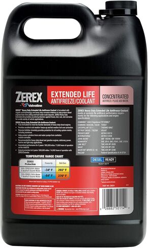 Zerex Extended Life Red Heavy Duty (HD) مركز مانع التجمد/المبرد 1 GA in Kuwait
