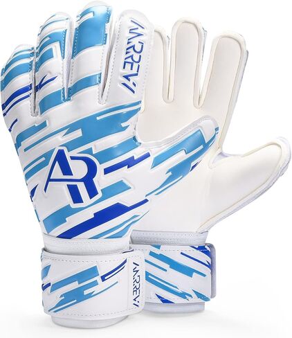 Soccer Goalie Gloves with fingersave and Double Wrist Protection.Goalkeeper Gloves Provide Extreme Strong Control and Grip.Soccer Gloves for Youth,Kids,Adult in Saudi Arabia