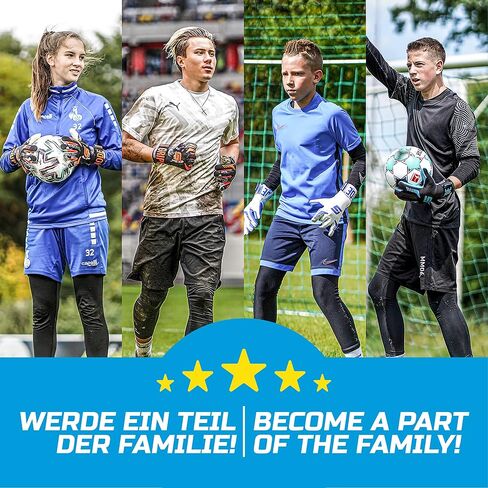 GRIPMODE Aqua Hybrid Goalkeeper Gloves Adult and Child with Griptec® Latex Lining I Suitable in All Weather I Football Goal Protection for Children, Teenagers & Adults I Size 7-11 in Kuwait