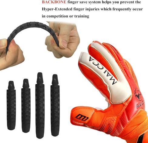 Haploon Adult & Youth Goalie Goalkeeper Gloves Professional Goalkeeper Gloves,Soccer Football Training Goalkeeper Secure Gloves with Finger Protector-Carry Tote Included in Saudi Arabia