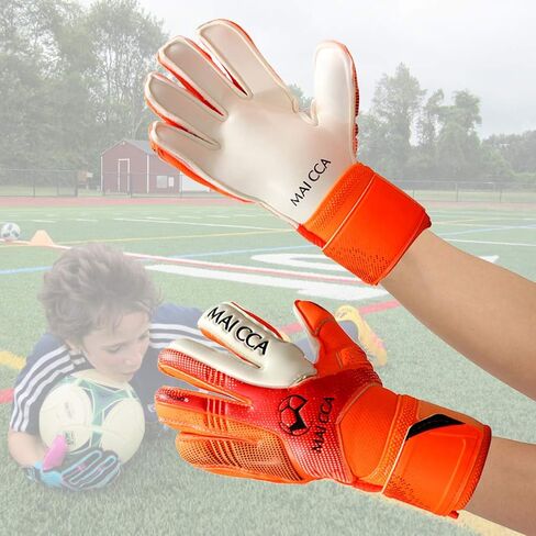 Haploon Adult & Youth Goalie Goalkeeper Gloves Professional Goalkeeper Gloves,Soccer Football Training Goalkeeper Secure Gloves with Finger Protector-Carry Tote Included in Saudi Arabia