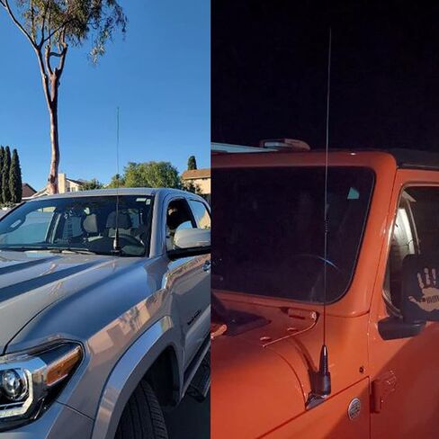 هوائي 32 بوصة متوافق مع راديو Midland GMRS - مخرج إشارة رباعي - هوائي سوط MicroMobile 6DB متوافق مع MXT105، MXT115، MXT275، MXT400، MXT500، MXT575 in Kuwait