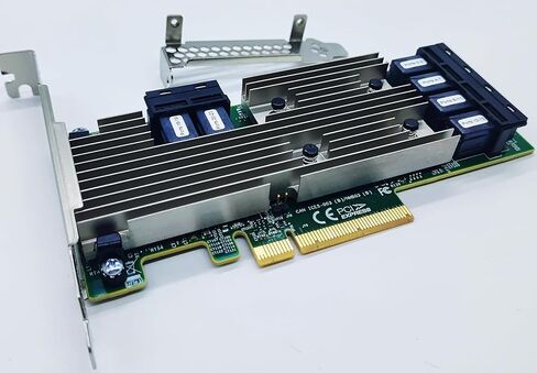 SAS9305-24i LSI 9305-24i Logic Controller Card IT Mode 24-Port SAS 12Gb/s pci-e 3.0 HBA SATA SAS (9305-24i + 6 * 8643 SATA Cable) in Kuwait