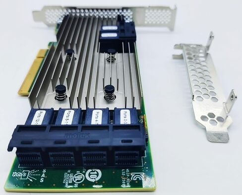 SAS9305-24i LSI 9305-24i Logic Controller Card IT Mode 24-Port SAS 12Gb/s pci-e 3.0 HBA SATA SAS (9305-24i + 6 * 8643 SATA Cable) in Kuwait