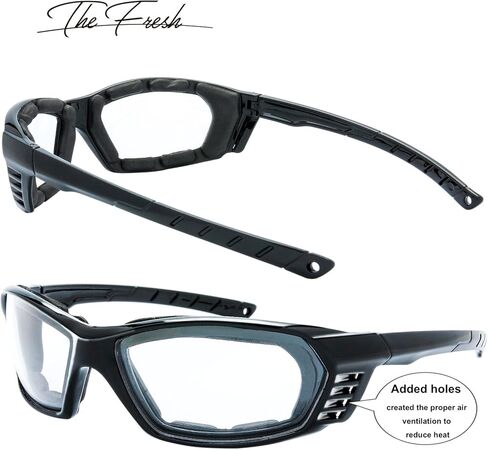 The Fresh Motorcycle Riding Glasses Padded Frame Lens Block 100% UVB/UVB for Outdoor Activity Sport in Saudi Arabia