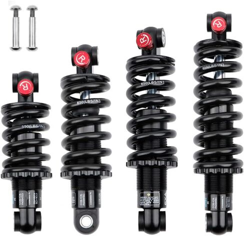 ROADNADO MTB نظام التعليق الخلفي ممتص الصدمات قابل للتعديل التخميد الارتداد الهيدروليكي / قفل الزيت + صدمة خلفية زنبركية للدراجة المنحدرة MTB / الدراجة الإلكترونية 125 مم × 550 رطل in Kuwait