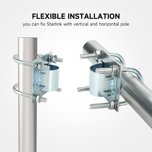 حامل عمود سارية الهوائي، مجموعة محول أنبوب سارية العلم على شكل حرف V، مجموعة تثبيت لطبق الأقمار الصناعية الهوائي in Kuwait