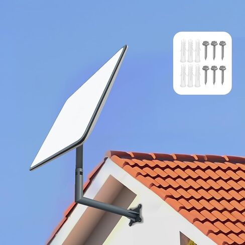 Starlink Long Wall Mount Starlink Roof Mount Starlink طقم التثبيت Starlink Internet Kit القمر الصناعي Starlink Pole Mount متوافق مع طبق Starlink V2 المستطيل (تركيب سريع) in Saudi Arabia