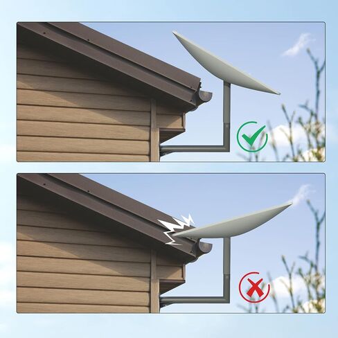 Starlink Long Wall Mount Starlink Roof Mount Starlink طقم التثبيت Starlink Internet Kit القمر الصناعي Starlink Pole Mount متوافق مع طبق Starlink V2 المستطيل (تركيب سريع) in Saudi Arabia
