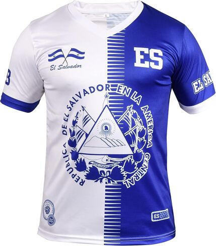 Fury El Salvador Soccer Jersey - El Salvador Shirt - El Salvador Men/Women/Unisex Short Sleeve in Saudi Arabia
