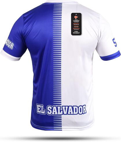 Fury El Salvador Soccer Jersey - El Salvador Shirt - El Salvador Men/Women/Unisex Short Sleeve in Saudi Arabia