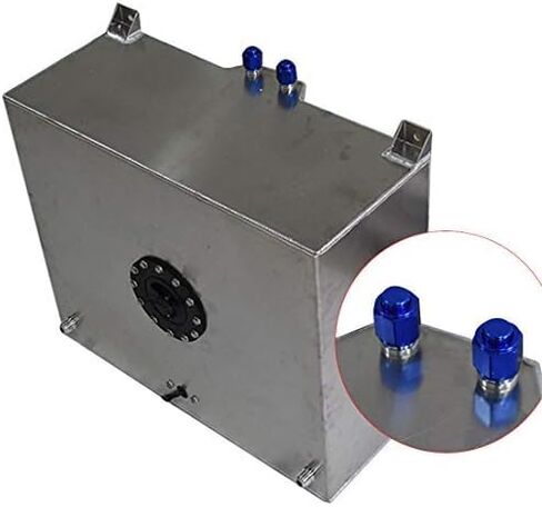WFLNHB Fuel Cell Tank 20 Gallon Lightweight Polished Aluminum Race Drift w/Level Sender Square Transfer Tank Aluminum 80L Street Drift Strip Fuel Cell Tank in Saudi Arabia
